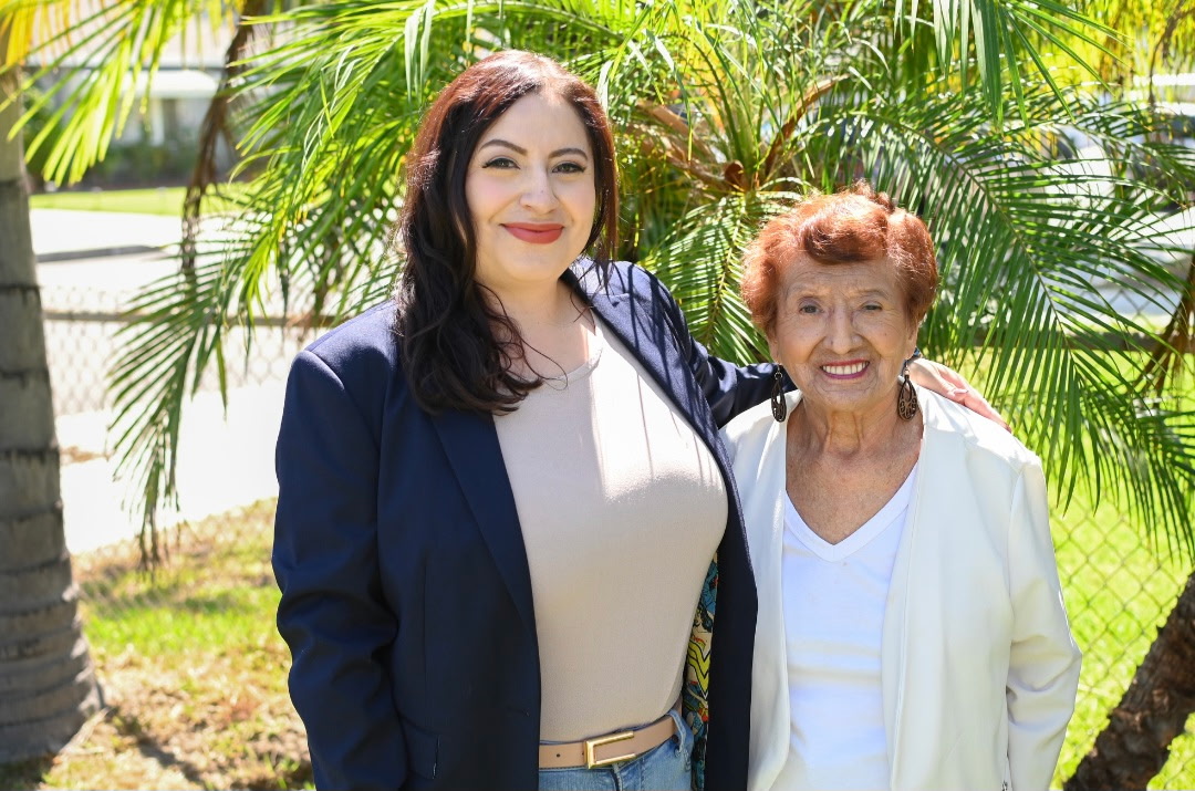 Denise with her mother Isabel
