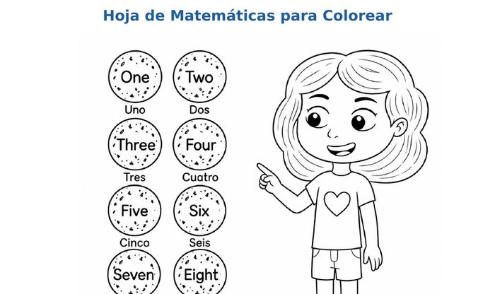 Sneak peek of the Pupusa Math color-by-number worksheet